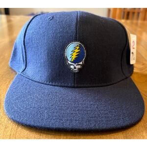 Grateful Dead Steal Your Face Fitted Baseball Hat Size 7-1/4 100% Wool